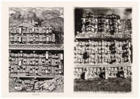 31. Kabah, a la manera de Catherwood [Templo de las Mscaras, vista parcial] 1985 Impresin en gelatina de plata 16 x 20 pulgadas 