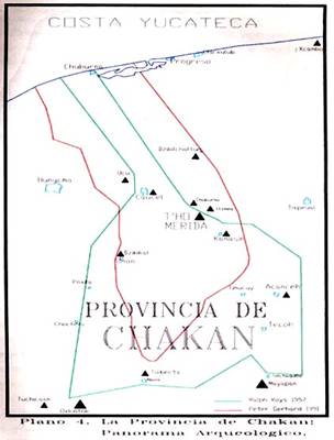 Plano 4. La Provincia de Chakán: Panorama Arqueologico.