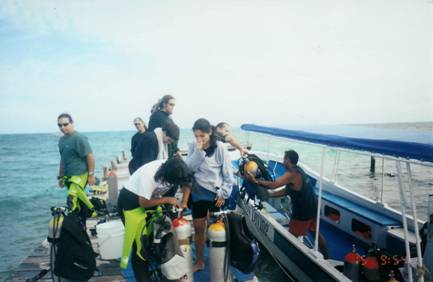 Photo 8. Coming back from a dive.
